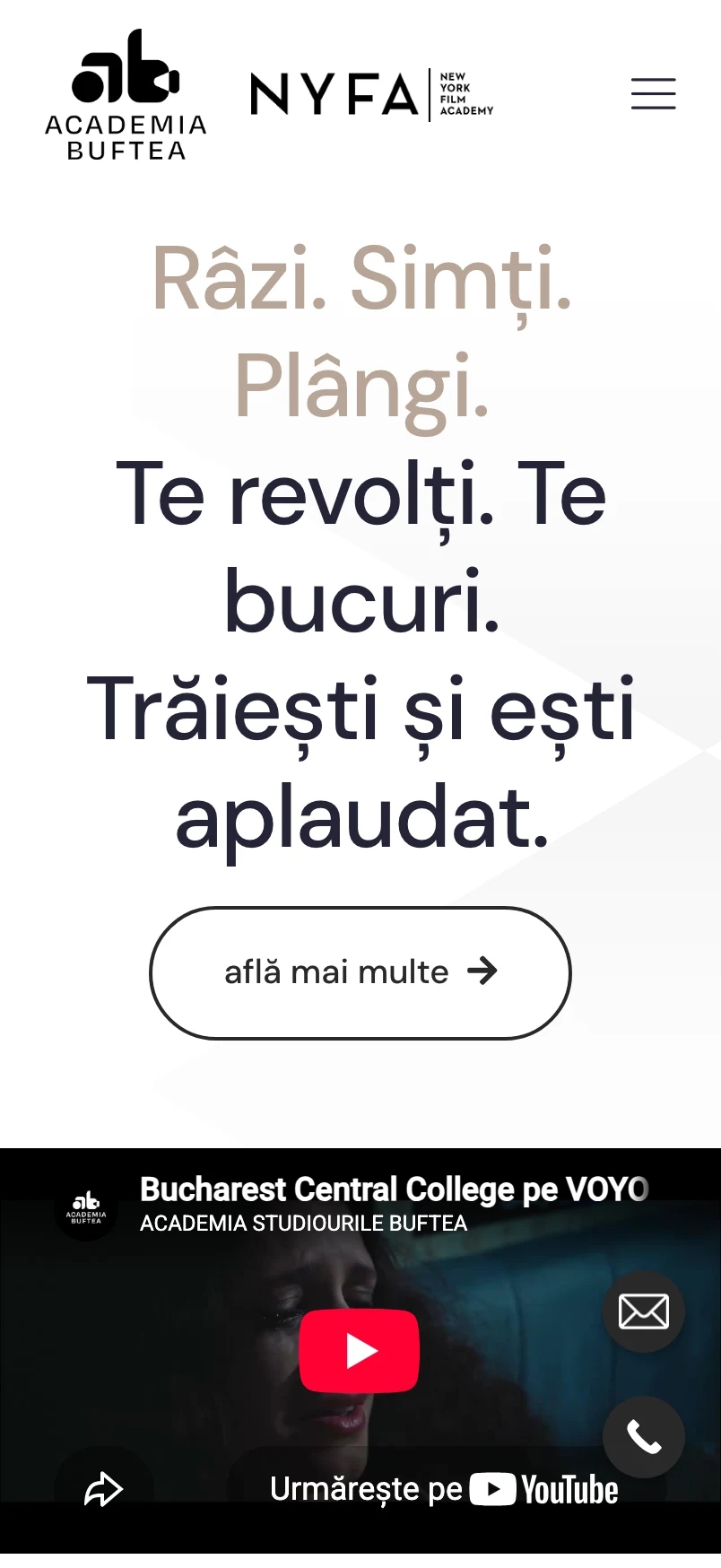 Academia Buftea pe mobil