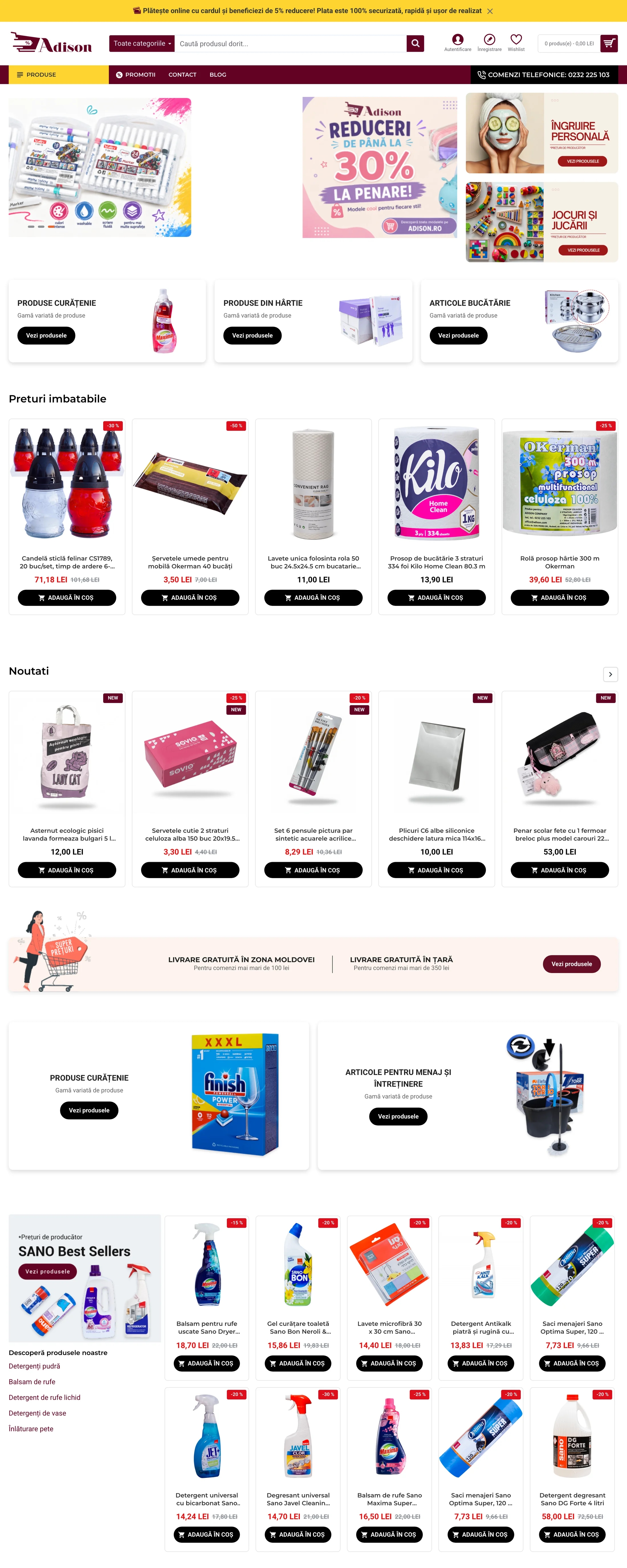 Adison — Site pentru distribuitor de produse