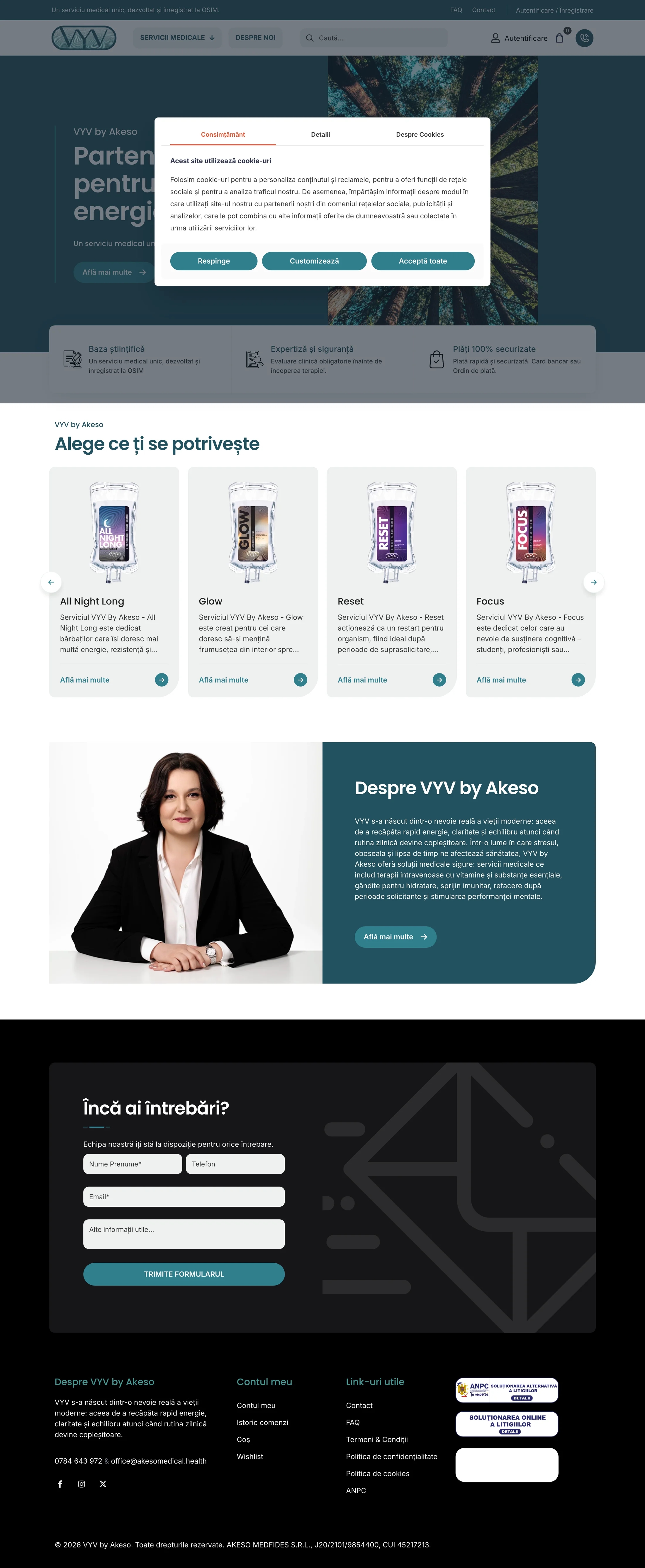 Akeso Medical — Site pentru clinică medicală privată