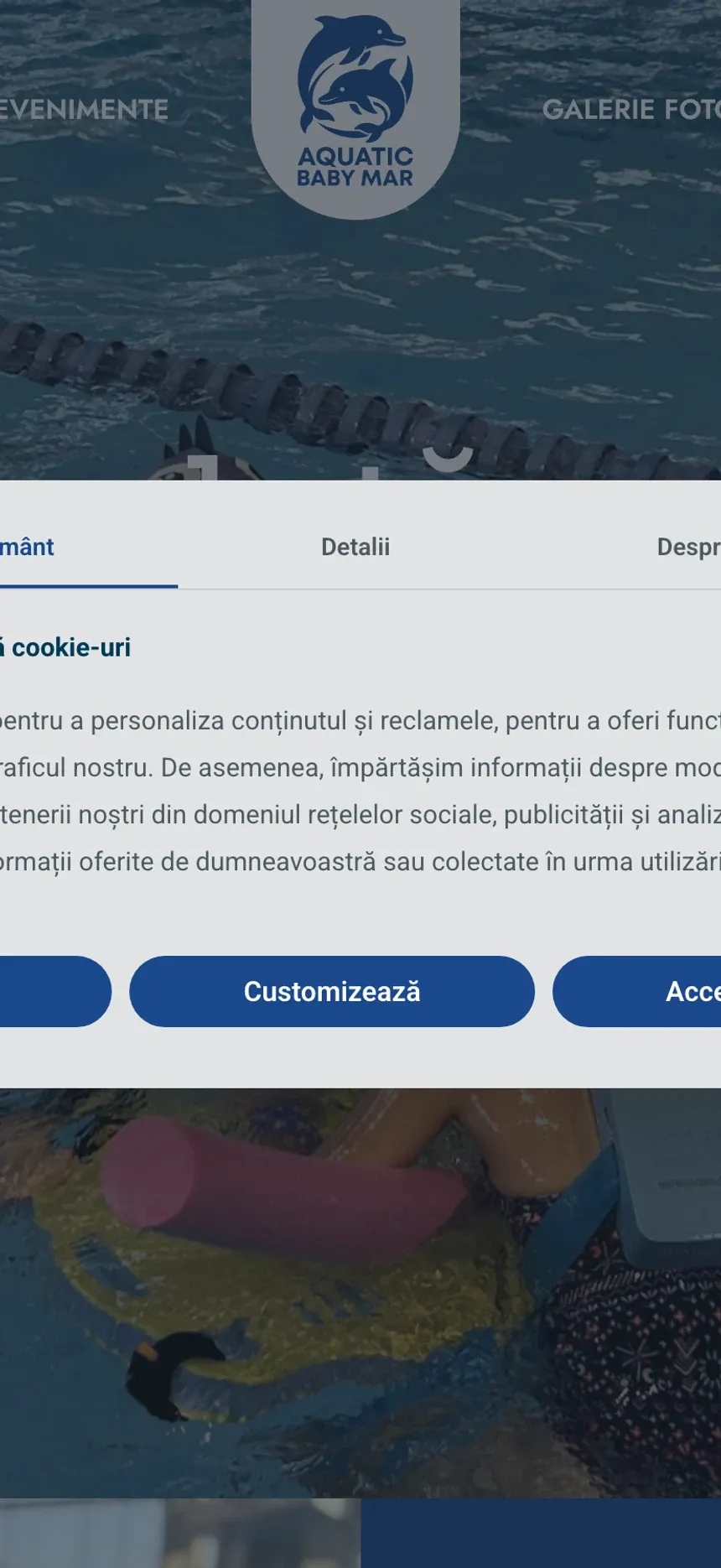 Aquatic Baby pe mobil