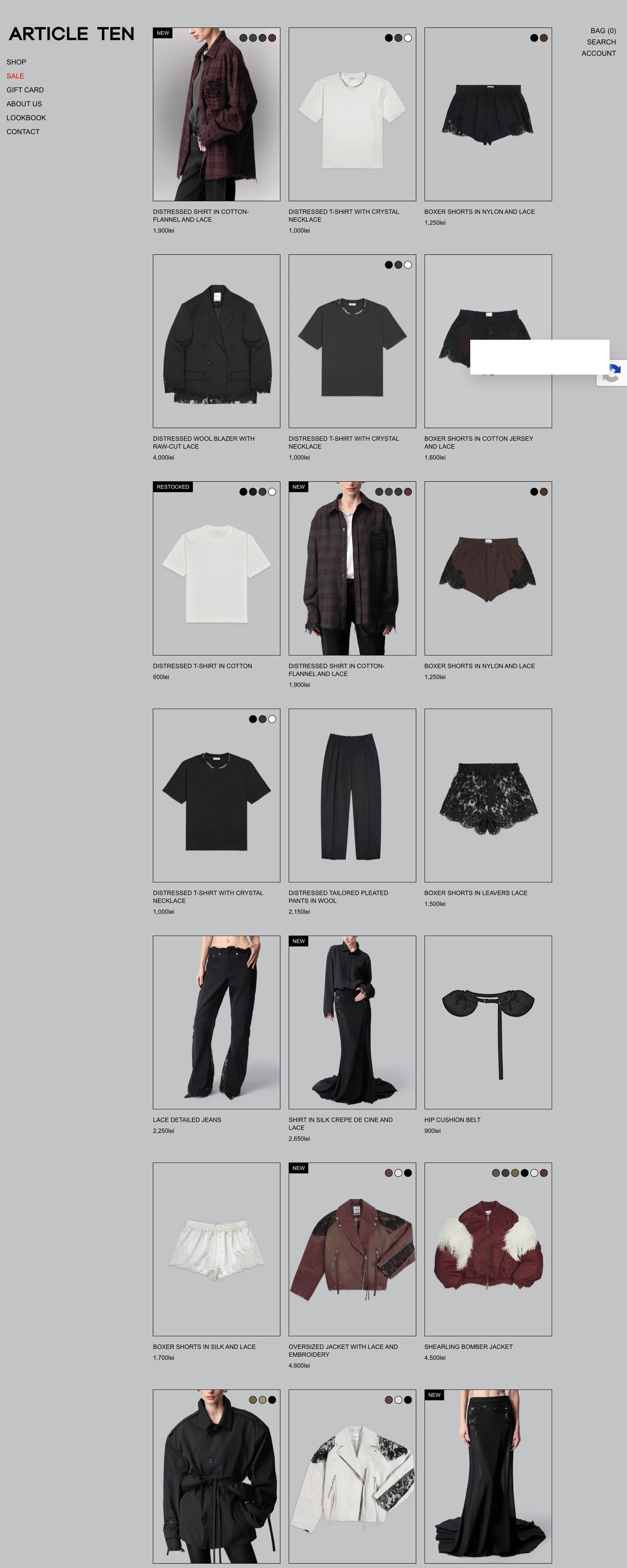 Article Ten — Site de prezentare corporate