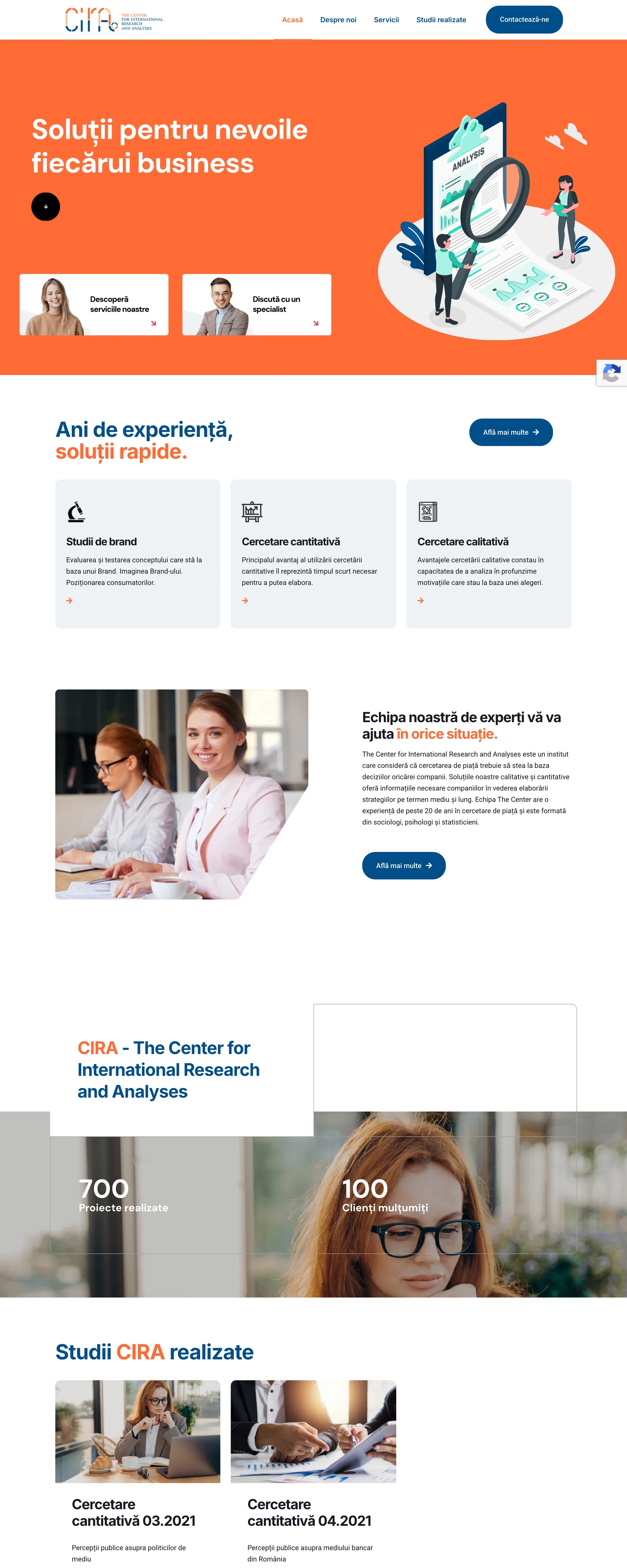 CIRA — Site pentru institut de cercetare