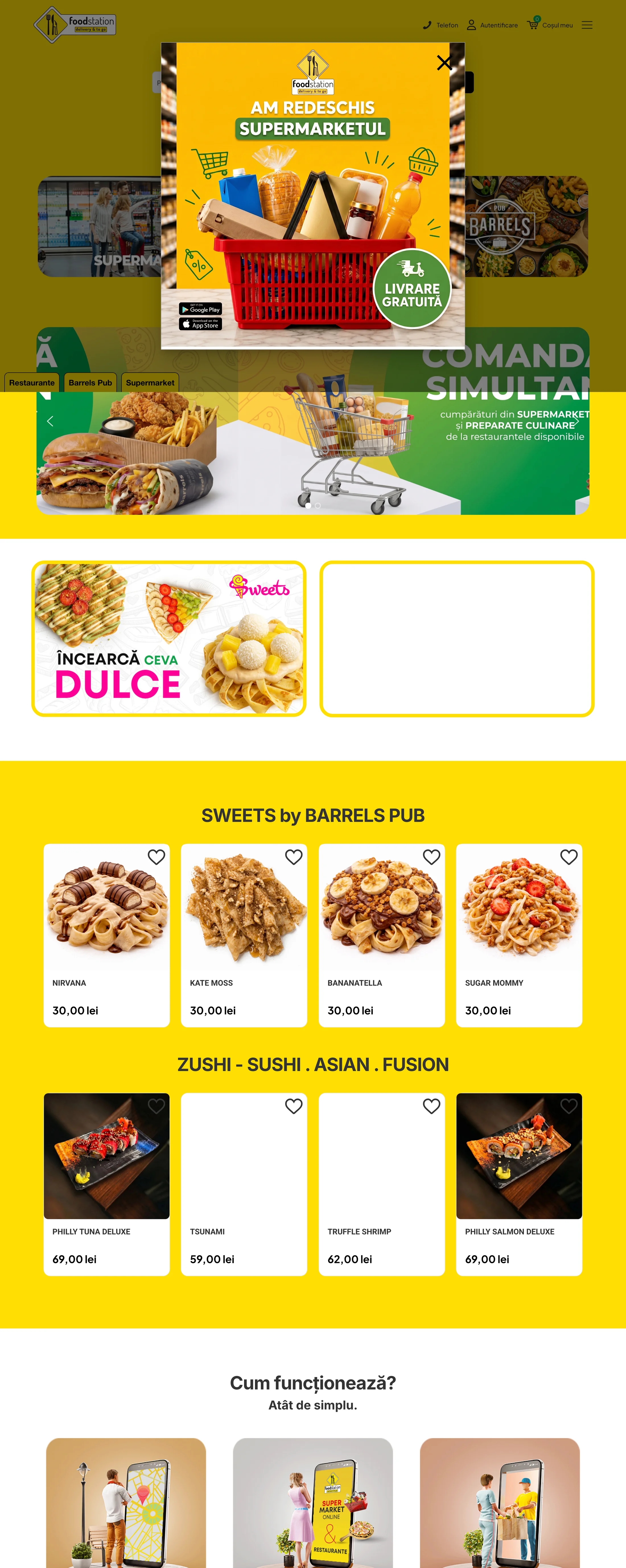 FoodStation — Platformă de comenzi și livrare