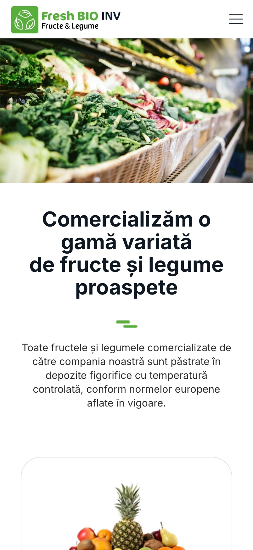 Fresh Bio Inovation pe mobil