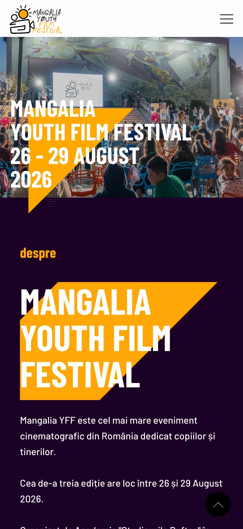 Mangalia Youth Film Festival pe mobil