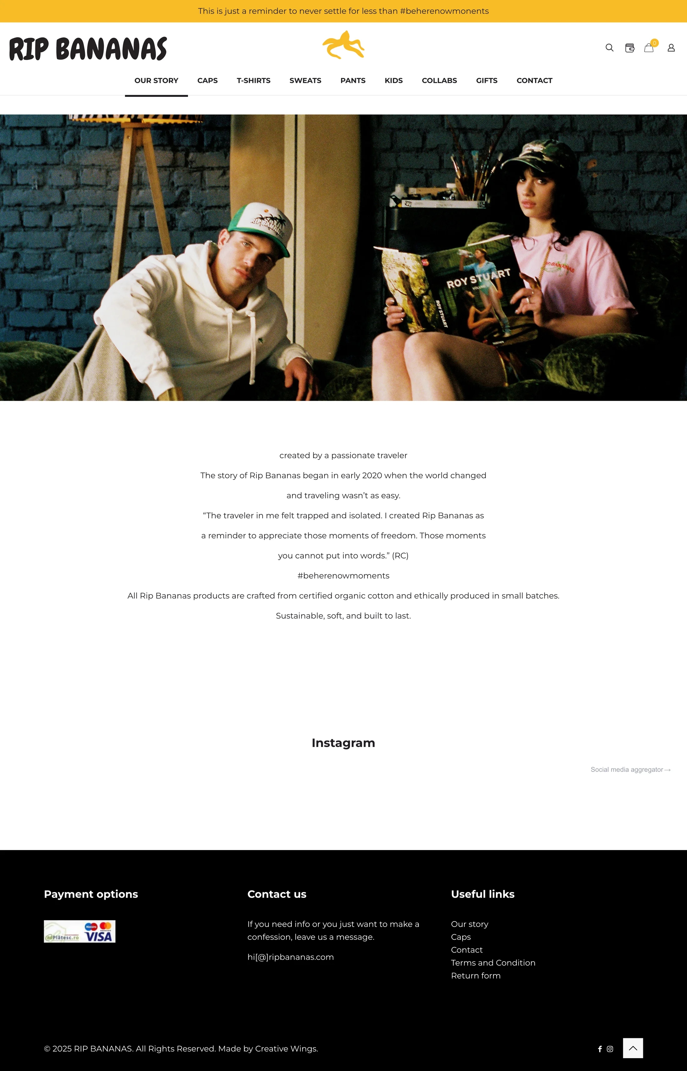 RIP Bananas — Site de brand
