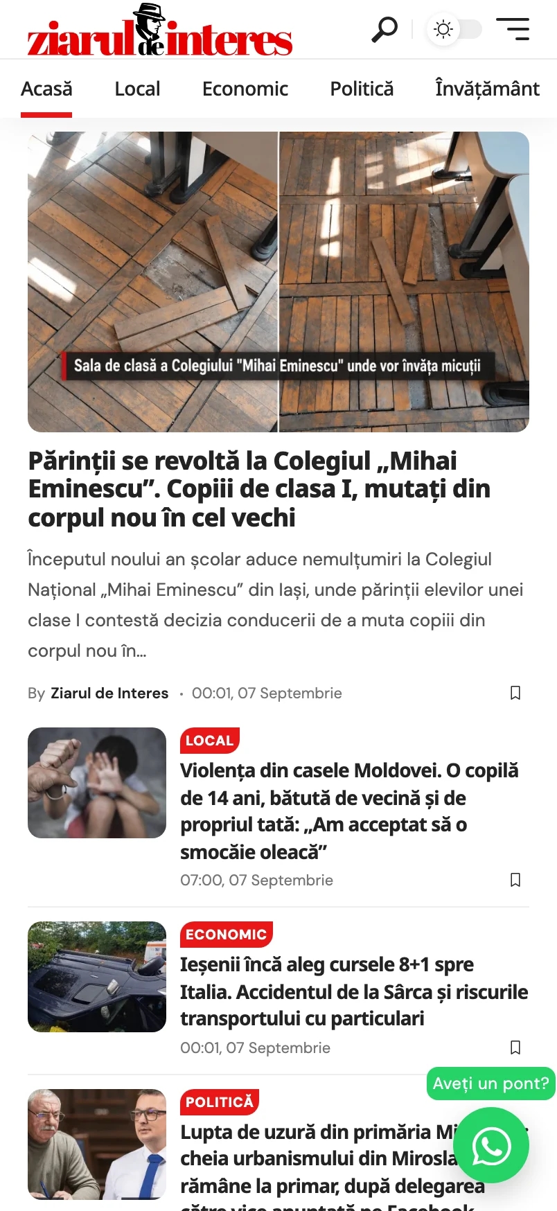 Ziarul de Interes pe mobil